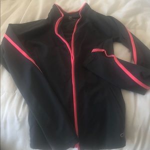 Gap body XS jacket. Dark grey and bright pink